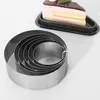 Cuisson Pâtisserie Outils Arrivée 6 pcs Rétractable En Acier Inoxydable Cercle Mousse Anneau Outil Ensemble Gâteau Moule Moule Taille Réglable Ustensiles De Cuisson 2145