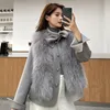 Women's Fur & Faux Two-piece Paragraph 2021 Young Doubles Face Little Mao Dong Three Wear A Dress Waistcoat