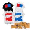 Mężczyźni Kobiet T Shirt Casual Fashion TEE TOPS T-shirt Litery Square Printing Lose koszulki Wygodne oddychane lato damskie top s-2x202y