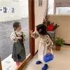 Koreanischer Stil Frühling süßes einfarbiges Slip-Kleid 2-7 Jahre Kinder Mädchen Baumwolle All-Match ärmellose Weste Kleider 210615