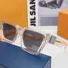 Moda Lou Top Cool Okulary Million przezroczyste L 1165W męskie ponadczasowe klasyczne kwadratowe ramy Gruza lub Projektowanie soczewek rtęciowych z oryginalnym pudełkiem