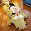 Crocodile Plush Toy Sleeping Pillow Creative Doll Big Girl Valentine's Day Gift Net Popular Doll Have Two Colors Are Available H1025