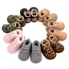 First Walkers Baby Shoes Born Girls Warm Patchwork Anti-Slip Boots Soft Sole Schoenen #4S26