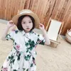 新しい夏の子供たち韓国風の女の子のドレス花純粋な綿のドレス母娘のマッチングドレスプリンセスコスチュームQ0716