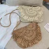 casual tassel hollow straw clutches for women wicker woven female shoulder crossbody bags rattan summer beach small purses 2020 C0287S