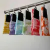 Tie Tie Dye Crew Printing Socks Street Style Imprimé Coton Long Sport pour hommes Femmes High H84a