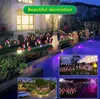 Utomhus LED Solar Lampor RGB Färg Lily Garden Flower Watertisof Landscape Decorative Light for Home Courtyard Decoration