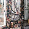 Tenda moderna per soggiorno pranzo camera da letto pastorale americana giardino poliestere-cotone stampato oscurante 210913