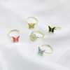 Vintage Daisy Flower Ring For Women Korean Style Rotatable Adjustable Opening Finger Rings Bride Wedding Engagement Statement Jewelry Gif