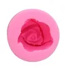 Cake Molds 3D Rose Flower Form Silicone Cookie Cutter Soap Fondant Confeitaria Moulds Kitchen Pastry Decorating Tools 1PC