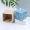 Zanaat Araçları Zar Silikon Mum Kalıp DIY Küboid Aroma Kare Sabun 3D Stereo Dekorasyon Sıva Malzemeleri Dijital Oyun Kristal Cinnabar