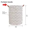 1pc Folding Laundry Basket Round Storage Bin Bag Large Hamper Clothes Toy Bucket Organizer Capacity 210609