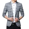 Liseaven Blazers Mężczyźni Kurtki Przyjazd Mężczyzna Blazers Plus Rozmiar 5xl Slim Fit Coat Menss Blazer Jacket Men 211013