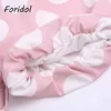 Foridol Abito vintage rosa a pois Donna Abito lungo a fessura con maniche a lanterna Abito estivo elegante con maxi abito boho a trapezio Abbigliamento donna 210415