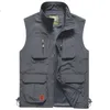 Multi-poches séchées multipocles classiques de gilet classique mâle sans manche déchargement de manteau massif veste masculo tactique 210925