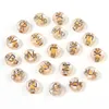 500 teile/los Dia.7mm Gold Farbe Acryl Perlen Buchstaben Alphabet Spacer Charm Bead Fit Für Armband Halskette DIY Schmuck Machen