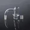 Smoking Halo Regular Weld Beveled Edge Quartz Banger Nails With Removable Insert For Glass Water Bongs