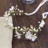 Children daisy beaded crown fashion hand made ribbon garlands jewelry pography girls hair accessories A66504281764