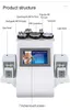 6IN1 Multifonctionnel Amincissant Lipo Laser+Ultrason+RF+Cavitation+Machine sous vide pour utilisation en salon