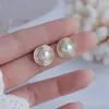 Stud Fashion Brand Jewelry 14K Gold Plated Pearl Boucles d'oreilles pour les femmes Cadeau Shining Zircon Cute Small