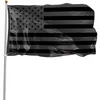 3x5ft Black American Flag Polyester No Quarter Will Be Given US USA Historical Protection Banner Flag DoubleSided Indoor CCD96333618740