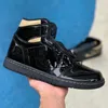 Jumpman 4 4s basketbalschoenen 1 1s hoge patina universiteit blauw zeil wit gefokt vuur rood heren sportschoenen dames trainers