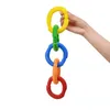 Nieuwe aankomst DIY FUN Pull Speelgoed en POP-buizen Fidget Plastic Pipe Rietje Stress reliëf voor kinderen