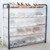 Multi-layer steel pipe assembly dustproof shoe cabinet simple storage rack household dormitory 210922