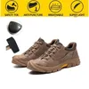 Chaussures d'assurance de sécurité Déodorant pour hommes Anti-perçage Embout en acier Isolé Électricien Sécurité Résistant à l'usure Travail d'hiver 211217
