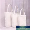 Blank Shopping Canvas Bag Portable Custom Azable Printed Logo Storage Väskor