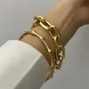 brazalete de plata pesado