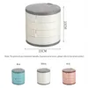 Jewelry Storage Box Multilayer Rotating Stand Earrings Ring Cosmetics Beauty Container Organizer With Mirror JA55 Bags