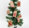 Boże Narodzenie tag zestaw pakowy papier świąteczny dekoracji tagi xmas drzewo starsza karta party 3000 sztuk / partia SN2920