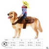 Designer-Dog-Clothes Pet-Suit-Cowboy Rider Stil Ceket Köpek Noel Dres Kostüm Şapka ile Köpek için Cadılar Bayramı Cosplay Ceket 2011274295917