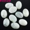 Wojiaer Fashion Natural Loose Gemstones Crystal Ruby Oval Cab Cabochon Beads For Jewelrybracelet Accessories 13x18mm BU803