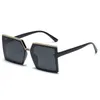럭셔리 디자이너 남성 여성 대형 선글라스 스퀘어 편광 된 수지 렌즈 남성을위한 풀 프레임 태양 안경 JC7037 Anti UV400