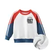 Maglione autunnale per bambini Cashmere Ragazzi Sport Felpa in pile Spot Bambino coreano e pullover invernale Abbigliamento per ragazzi 220115