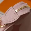 Designers gradient kvinnor koppling väska hanbags mini pochette handväska tillbehör kedja kedjepåsar läder prägling sommarfärg damer lyxiga tote rosa plånböcker