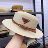 Venta al por mayor-Diseñador Gorra Cubo Sombrero Moda Hombres Mujeres Sombreros ajustados Gorras de sol de paja de alta calidad