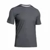 Mens camisetas T-shirt dos t-shirt dos homens dos homens t-shirt executando o estiramento do sportswear da aptidão magro Slim Casual suor-absorvente respirável de mangas curtas