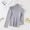 Maglioni autunno inverno donna lavorato a maglia dolcevita solido flash luminoso che tocca il fondo pullover donna top donna colori caramella PL096 210506