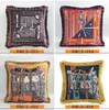 Luxury pillow case designer classic Signage tassel Carriage saddle 20 patterns printting pillowcase cushion cover 45*45cm for home decorative new Year gifts