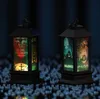 Portable Lanterns Halloween Lantern Pumpkin Night Light LED Battery Powered With Ghost Sound Oil Lamp For Camping Tent Party Decoration