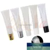Verpackung Flaschen 10g 15g 20g Leere Lipgloss Squeeze Tubes Gold Silber Klar Weiß Augencreme Essenz Verpackung Lipgloss 50 teile/los