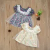 0-3y Princess Baby Girls Sukienka Koronki Tulle Kwiat Tutu Sukienki dla Born Infant Clothing Costumes 210515