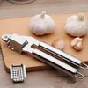 Outils de légumes Presse-ail en acier inoxydable Dispositif d'écrasement Cuisine Outil de cuisson Pressage à la main Presseur Broyeur Gingembre Squeezer Slicer Masher RH2030