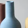 Vaser modern keramisk vas morandi flerfärgad minimalistisk bordsdekorationer vardagsrum nordiska skulptur konst blomma potten heminredning