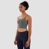 Dames tanktops yoga sling bh bra lu-62 solide kleur pad camis running fitness workout outdoor casual mode gym kleding ondergoed