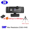 Webcam 4 K 1080 P 2 K Full HD Kamera PC Bilgisayar Dizüstü Bilgisayar Için USB Cam Mikrofon AutoFocus Web Camara Webcamera Webcam