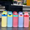 Sublimation Straight Sippy Cup Tumbler UV-Farbwechsel Kinderflasche 12 Unzen Niedliche doppelwand Edelstahl Wasser Tassen in bulk sicherer Kleinkind Großhandel
